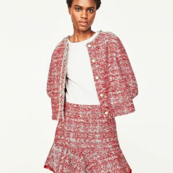 Zara Tweed Ruffle Mini Skirt Large HOST PICK 🎉🎈 - Picture 7 of 7